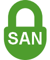 SAN SSL сертифікат UCC у вигляді замочка
